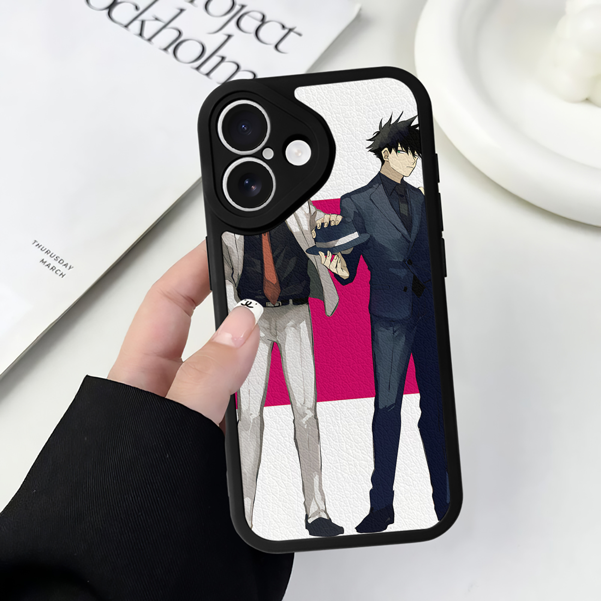 （画像用） SPY×FAMILY间谍家家酒 【iPhone 16シリーズ対応】シリコンスマホケース（レザー調） 材質：シリコン